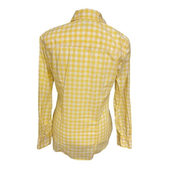 J. Crew Yellow Gingham Button Down Shirt - Picture 2 of 4